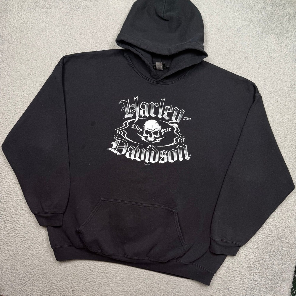 Harley Davidson Motorcycles Skull Biker Sweatshirt